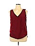 Kenneth Cole Collection 100% Polyester Burgundy Sleeveless Blouse Size XL - photo 1