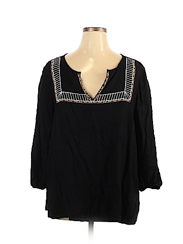 Old Navy 3/4 Sleeve Blouse (view 1)