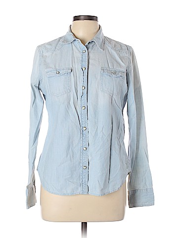 American Eagle Outfitters Long Sleeve Button-Down Shirt (view 1)