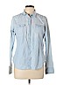 American Eagle Outfitters 100% Cotton Blue Long Sleeve Button-Down Shirt Size L - photo 1