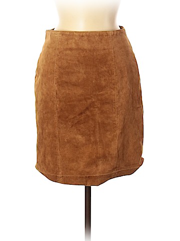 Joule Leather Skirt (view 1)