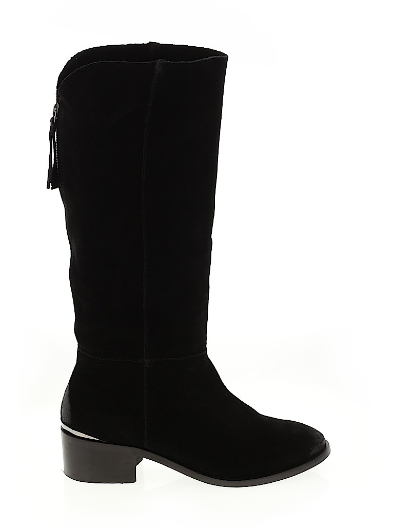 Naughty Monkey 100% Leather Black Boots Size 9 1/2 - photo 1