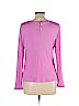 Averardo Bessi 100% Silk Pink Long Sleeve Silk Top Size 12 - photo 2