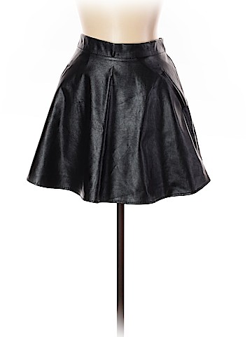 One Clothing Faux Leather Skirt (view 1)