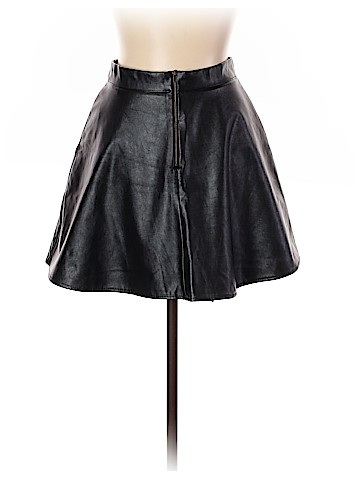 One Clothing Faux Leather Skirt (view 2)
