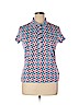 J. McLaughlin Blue Short Sleeve Polo Size XL - photo 1