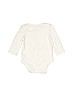 Baby Gap 100% Cotton Ivory Long Sleeve Onesie Size 6-12 mo - photo 2