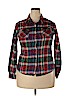 Mossimo Supply Co. 100% Cotton Red Long Sleeve Button-Down Shirt Size XXL - photo 1
