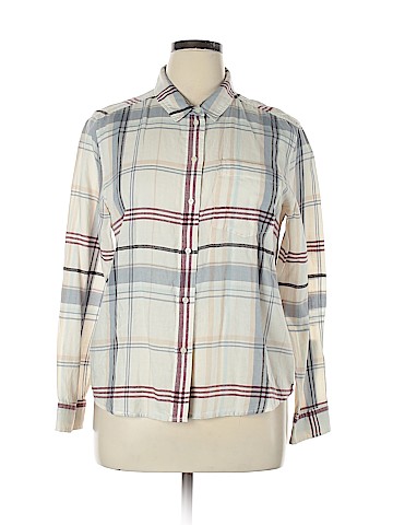 CALVIN KLEIN JEANS Long Sleeve Button-Down Shirt (view 1)