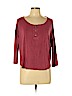 American Eagle Outfitters Burgundy 3/4 Sleeve Henley Size L - photo 1