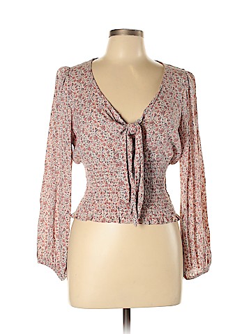 American Eagle Outfitters Long Sleeve Blouse (view 1)