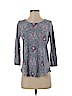 Lucky Brand Blue 3/4 Sleeve T-Shirt Size S - photo 1
