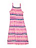 OshKosh B'gosh 100% Cotton Chevron-herringbone Pink Dress Size 7 - photo 1
