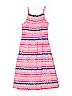 OshKosh B'gosh 100% Cotton Chevron-herringbone Pink Dress Size 7 - photo 2