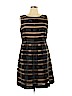 Tahari by ASL 100% Polyester Black Cocktail Dress Size 16 - photo 1