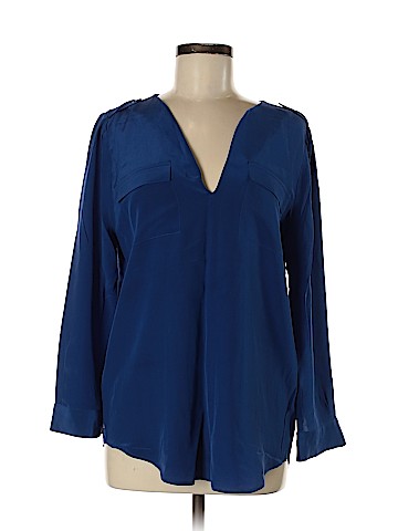 Joie Long Sleeve Silk Top (view 1)