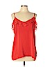Mossimo 100% Polyester Orange Sleeveless Blouse Size L - photo 1