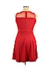Unbranded 100% Cotton Red Cocktail Dress Size XL - photo 2
