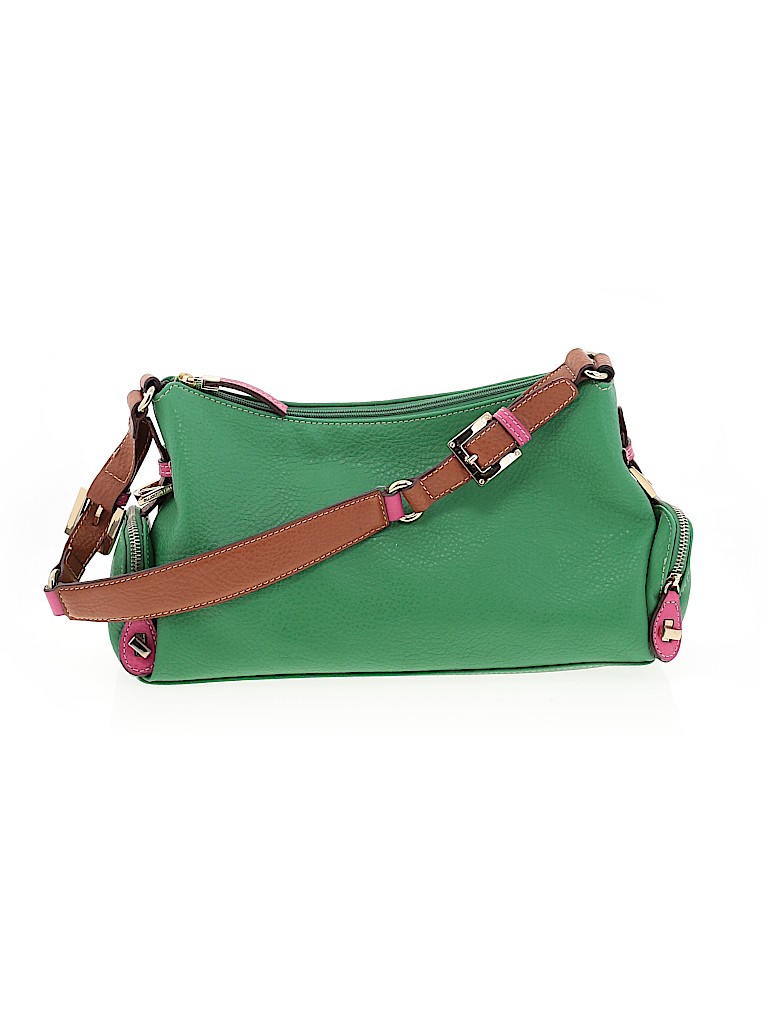 Liz Claiborne Color Block Solid Green Shoulder Bag One Size - 75% off ...