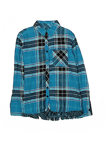 Justice Long Sleeve Button-Down Shirt (view 1)