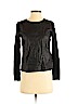 Banana Republic 100% Viscose Black Faux Leather Top Size XS (petite) - photo 1