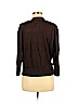 Lafayette 148 New York 100% Linen Brown 3/4 Sleeve Top Size M - photo 2