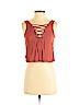 Forever 21 100% Rayon Orange Sleeveless Blouse Size S - photo 1
