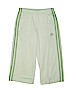 Adidas 100% Polyester Stripes Green Active Pants Size M (youth) - photo 1