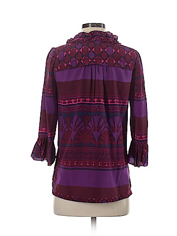 Tory Burch 3/4 Sleeve Silk Top (view 2)