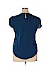 Unbranded 100% Polyester Blue Short Sleeve Blouse Size XL - photo 2