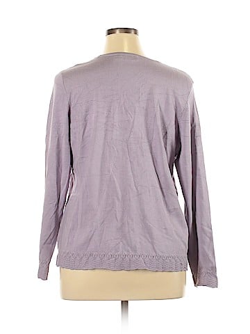 Caslon Silk Cardigan (view 2)