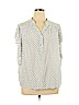 Umgee 100% Rayon White Short Sleeve Blouse Size 2X - photo 1