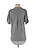 Maeve 100% Silk Gray Short Sleeve Silk Top Size S - photo 2