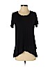 Pebble and Stone 100% Polyester Black Short Sleeve Top Size S - photo 1