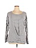 Zinni by Garnet Hill Gray Long Sleeve Top Size XL - photo 1