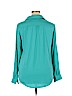 ECI 100% Polyester Blue Long Sleeve Blouse Size XL - photo 2