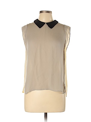 L'Agence Short Sleeve Silk Top (view 1)