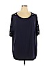 Martha Stewart Blue Short Sleeve Top Size 1X - photo 1