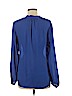 Carlisle 100% Silk Blue Long Sleeve Silk Top Size 8 - photo 2
