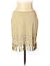 Escada Sport 100% Suede Tan Leather Skirt Size EU 42 / US 12 - photo 1