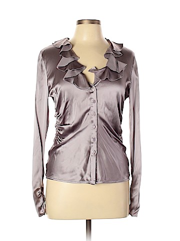 Armani Collezioni Long Sleeve Silk Top (view 1)