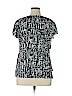 AB Studio Black Short Sleeve Top Size XL - photo 2