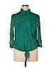 Assorted Brands Green Long Sleeve Button-Down Shirt Size 1X - photo 1
