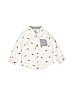 Old Navy 100% Cotton Ivory Long Sleeve Button-Down Shirt Size 18-24 mo - photo 1