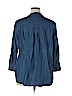 Khakis & Co 100% Cotton Blue 3/4 Sleeve Button-Down Shirt Size XL - photo 2
