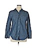 Old Navy 100% Cotton Blue Long Sleeve Button-Down Shirt Size XL - photo 1