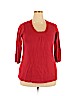 Avenue 100% Acrylic Red Pullover Sweater Size 18 - 20 Plus - photo 1