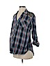 Wendy Bellissimo 100% Cotton Blue Long Sleeve Button-Down Shirt Size S - photo 1