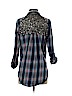 Wendy Bellissimo 100% Cotton Blue Long Sleeve Button-Down Shirt Size S - photo 2