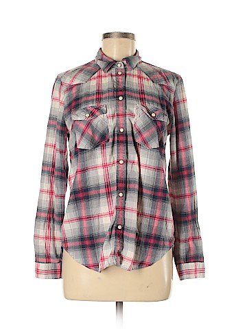 American Eagle Outfitters Long Sleeve Button-Down Shirt (view 1)